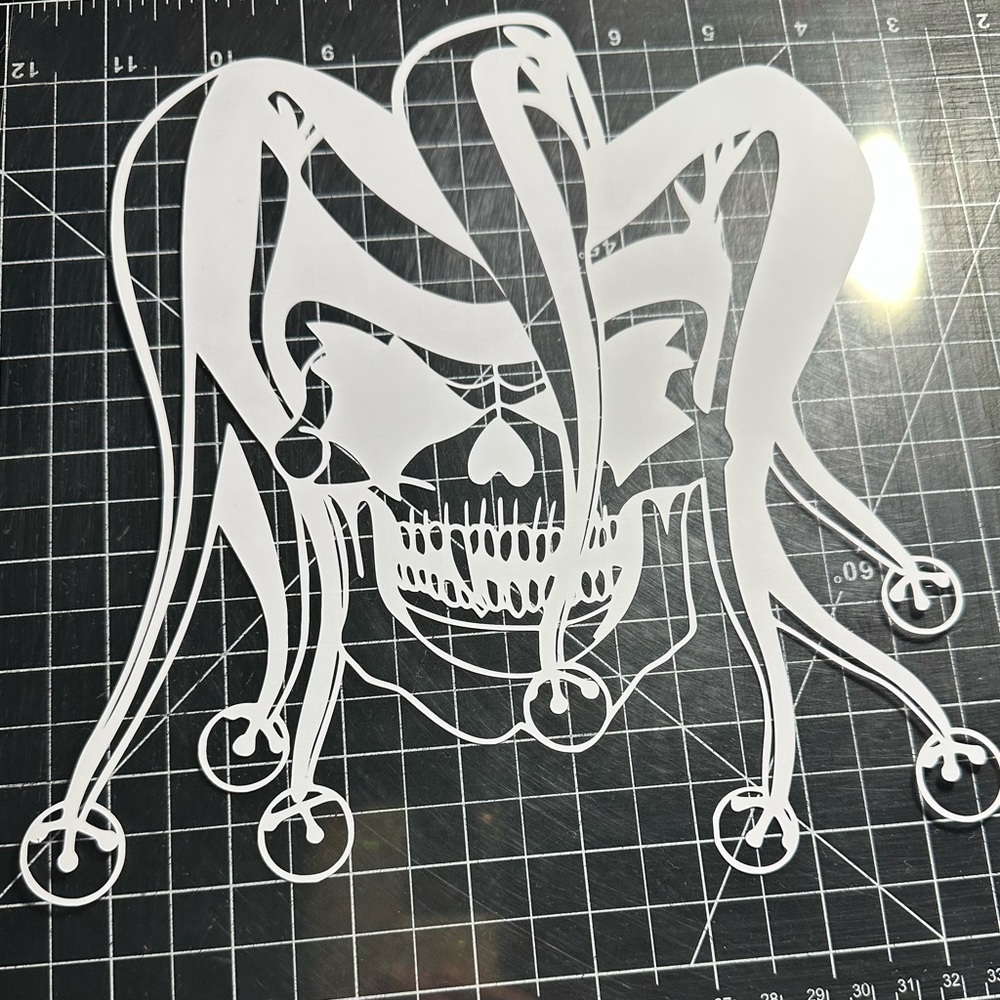 Joker skull truck, car, motorcycle decal